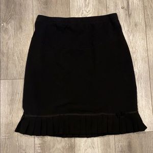 Motherhood Maternity Drawstring Skirt With Ruffle